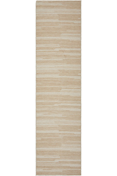 Patio Tilda Cream Natural Modern Indoor Outdoor Flatweave Hallway Runner Rug